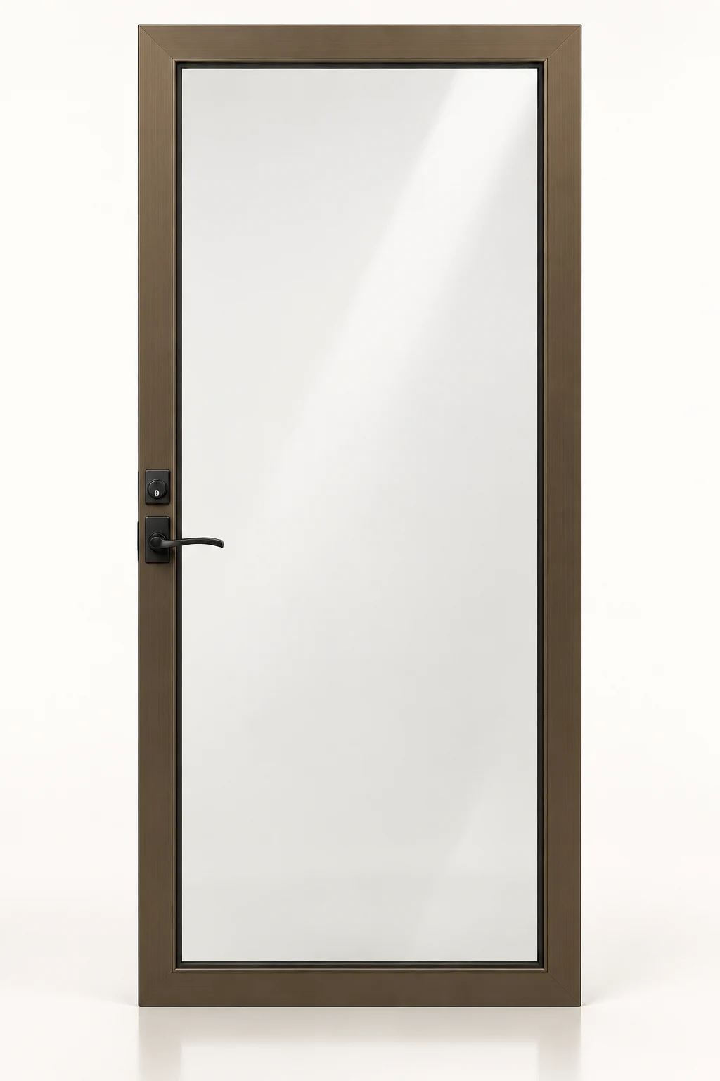 Product illustration: bronze insulated fullview storm door