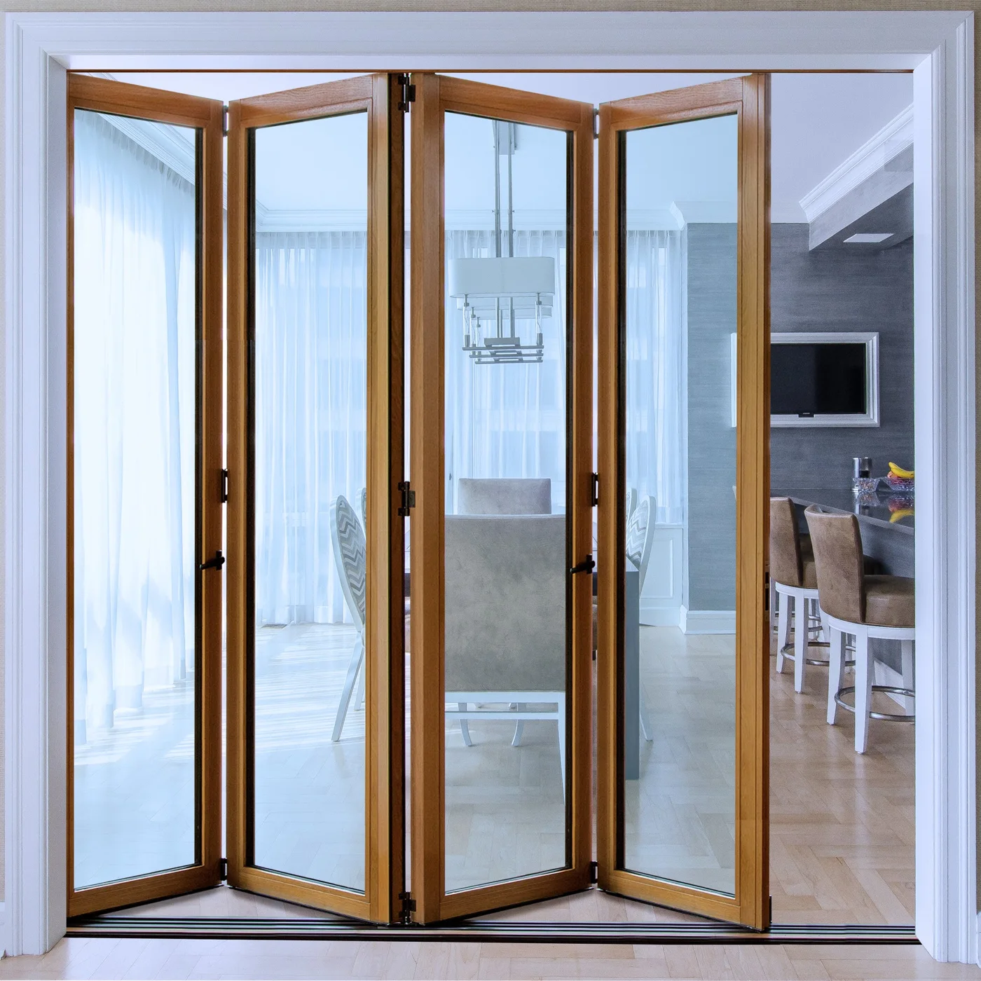 Folding doors, private residence