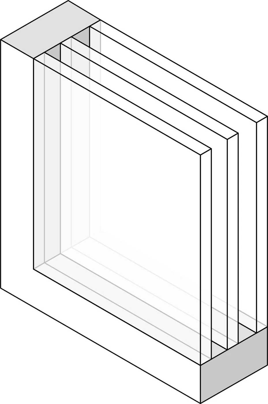 Triple-glazed Glass