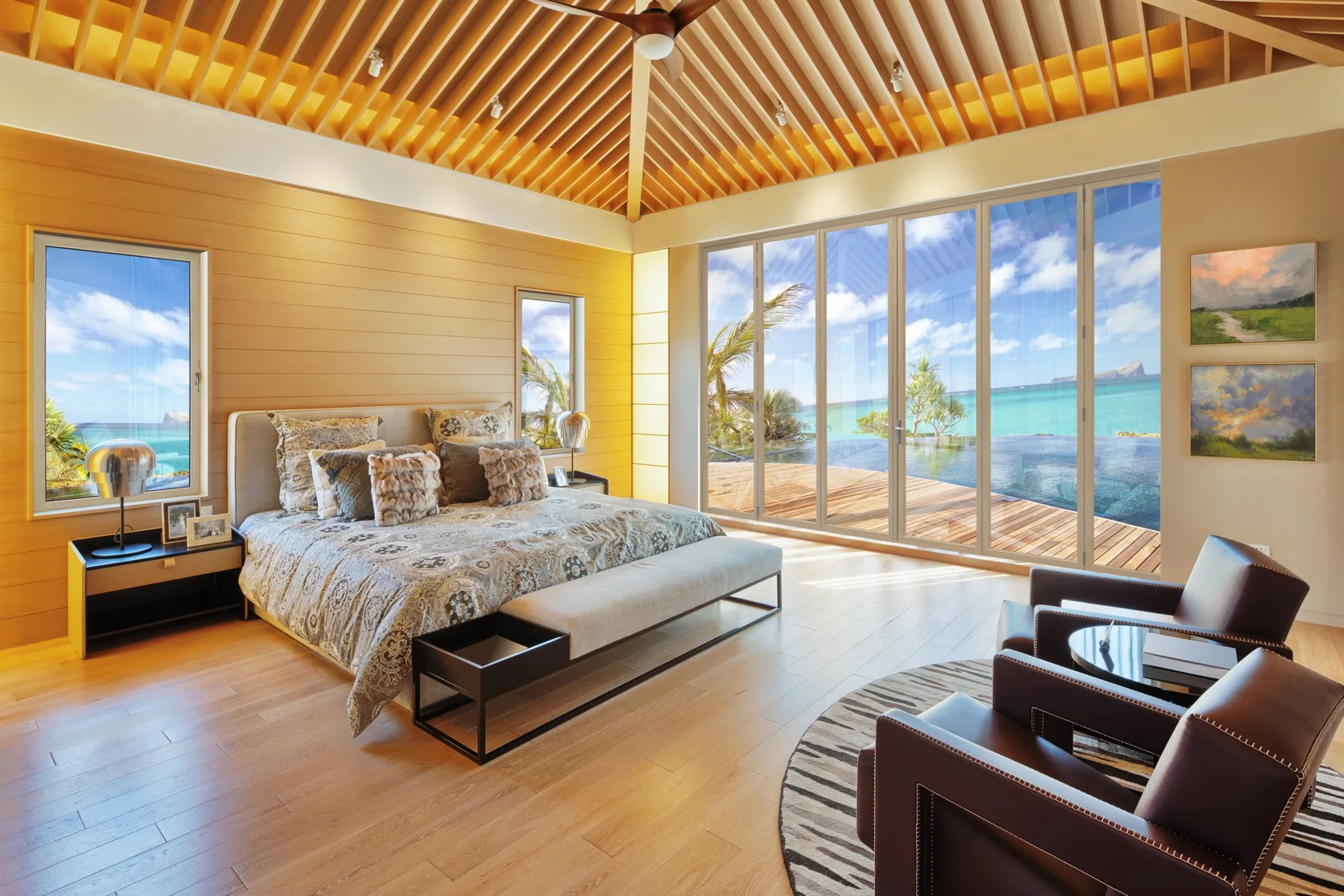 Folding doors, private residence