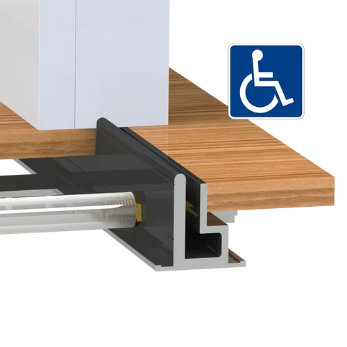 2 ½" ADA Recessed Drainage Track