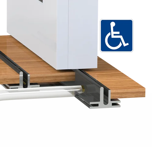 1 ¼" ADA Recessed Drainage Track