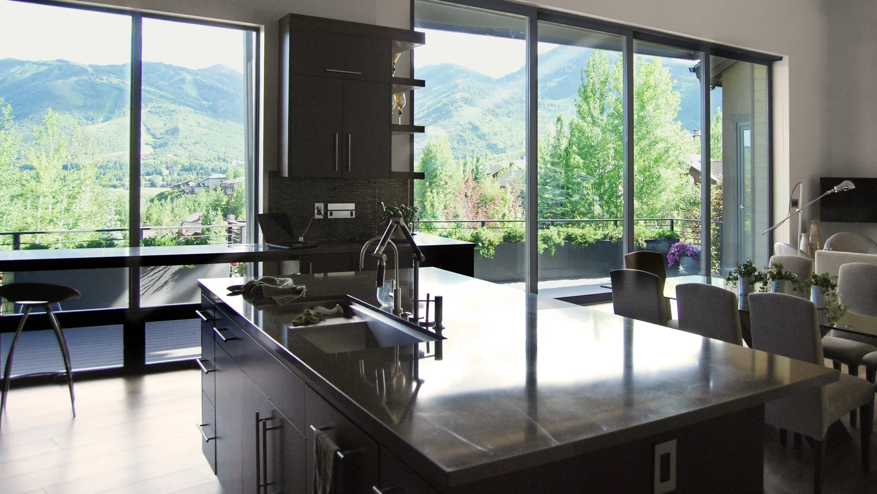 Lift and slide, private residence, Park City, Utah