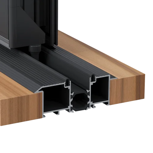 1 3/16" Recesseed Track Bottom Running