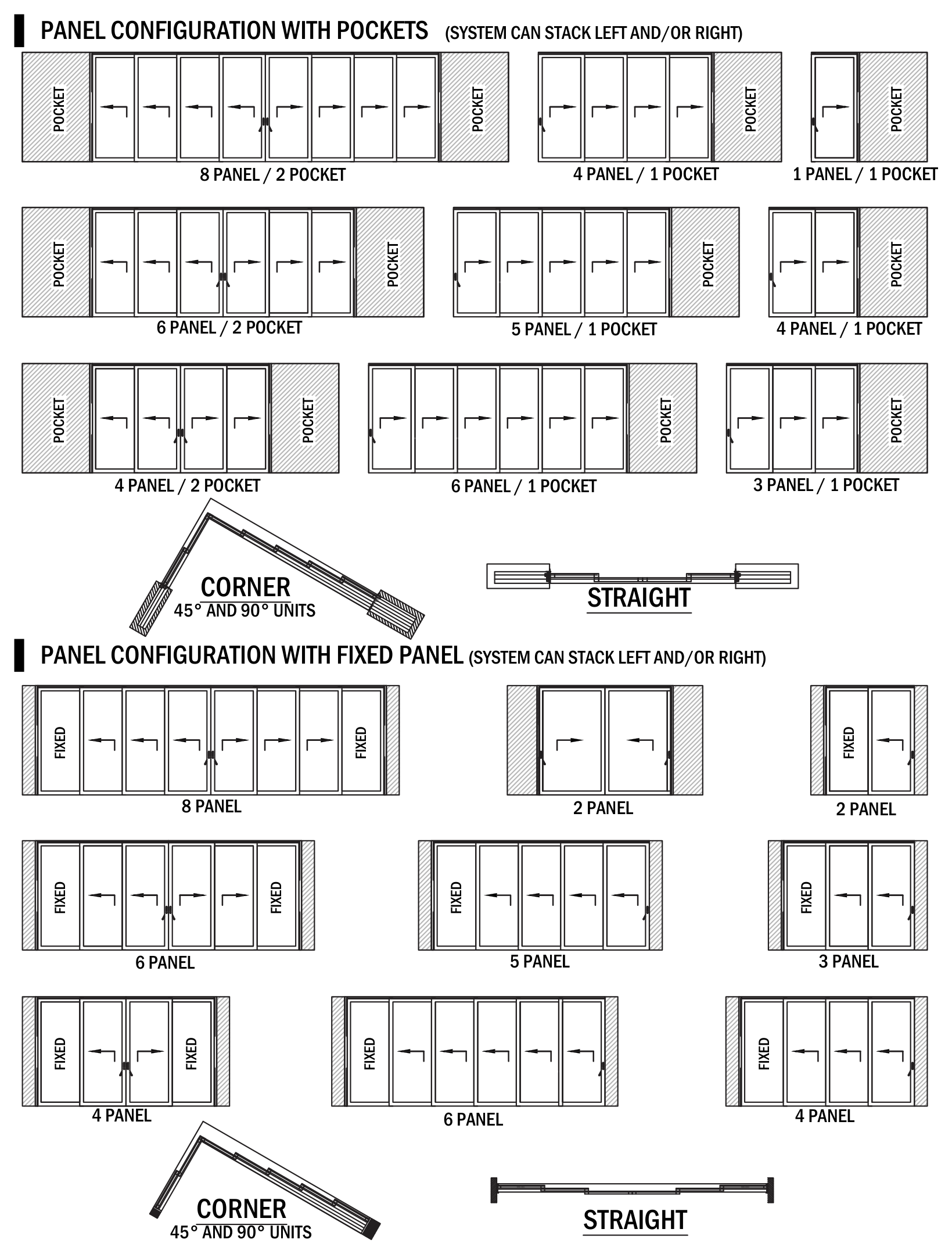 LWTS.31 sliding-panel and pocket layouts